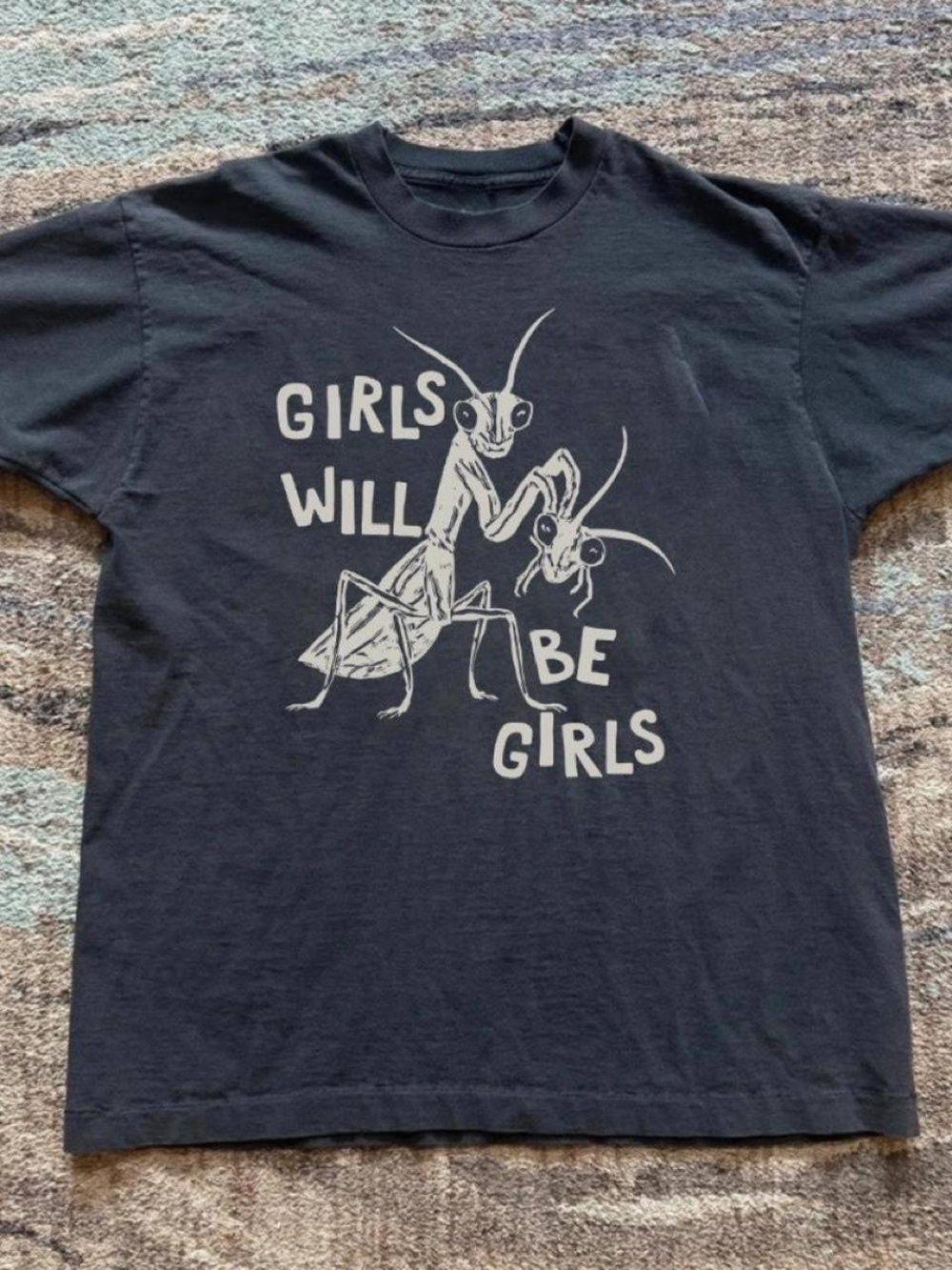Girls Will Be Girls Black Graphic Tee - Kids